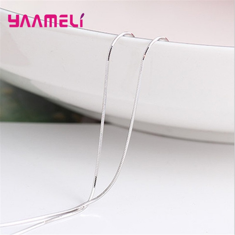 Big Promotion 100% Authentic 9 - 925 Sterling Silver Chain Necklace Men recension och pris