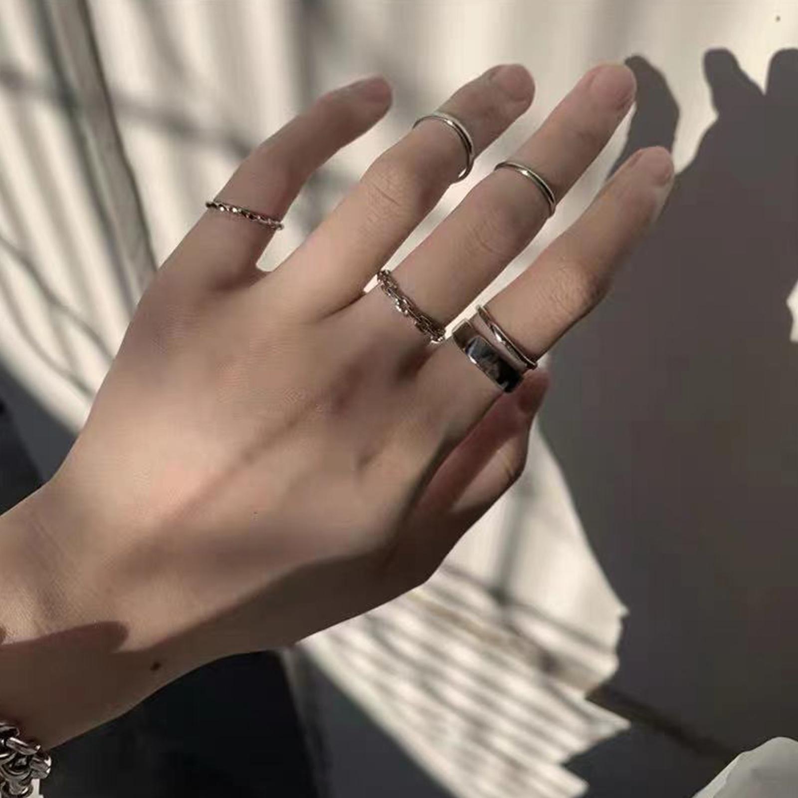 Ladies Hip Hop Ring Set Vintag - Vintage Punk Knuckle Rings Set recension och pris